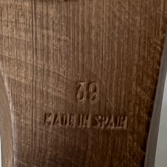 Turquoise YSL 39 open toe pumps - Picture 5 of 6